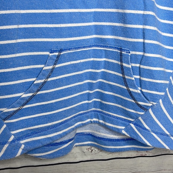 Columbia Blue White Striped Hoodie Pullover Sz Medium! - Picture 2 of 9